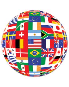 International Flag Plates 9' (Pack of 8) (TDIFP / 58022)
