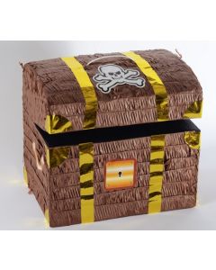 Pirate Chest 3D Shape Pull String Pinata (KD21175AM)