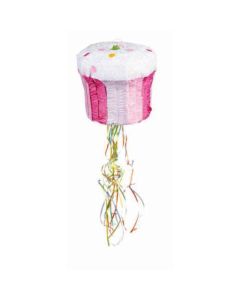 Pink Cupcake 3D Shape Pinata (KD21215AM)