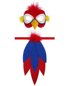 Parrot - Deluxe Animal Mask and Tail Set (MA0043)