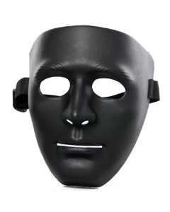 Budget Blank Plastic Mask - Black (MA3296BK)