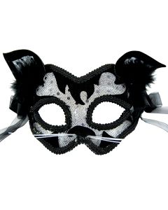 Masquerade Mask - Black Cat Style (MA7165)