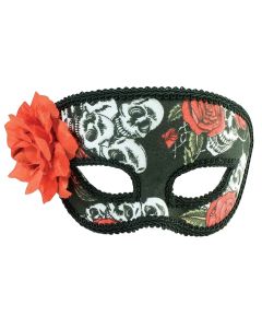 Masquerade Mask - Skulls/Roses (MA7192)