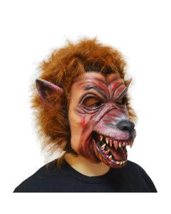 Latex Fur Full Head Werewolf Mask (MR16042)