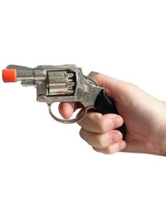 8 Shot Cap Gun - 11cm Die Cast 8 Shot Cap Gun (NV2288)