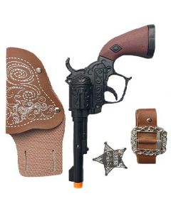 Cowboy Black Gun Set - 18-20cm (NV2321)