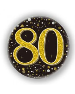 Badge 75mm Sparkling Fizz #80 Black/Gold (OT654532A)