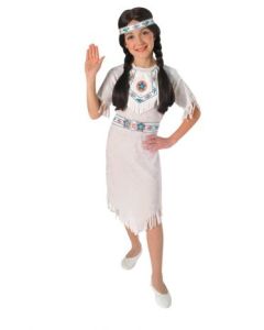 White Velvet Indian Girl - Child Costume (RUB881053)