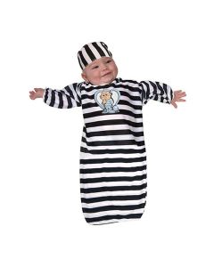 Convict Baby - 0 - 6 Months - Newborn Costume (RUB885856)