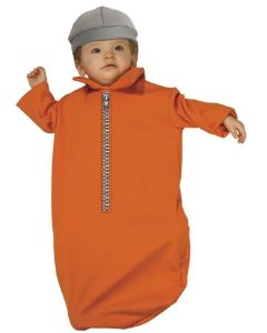 Jailbird Baby - 0 - 6 Months - Newborn Costume (RUB885993)