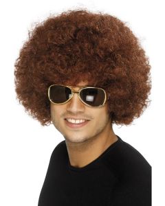 1970's Funky Afro Wig - Brown (SM42016)