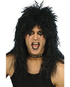 1980's Hard Rocker Wig - Black (SM42178)