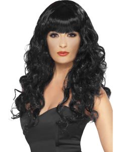 Long Curly Siren Wig - Black (SM42258)