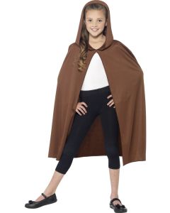 Brown Hooded Cape - Child Costume (SM44200)