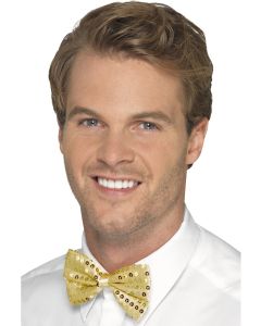 Sequin Bowtie - Gold (SM44383)