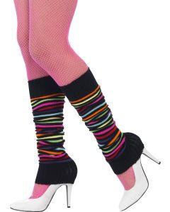 Legwarmers - Neon With Black Striped (SM45642)