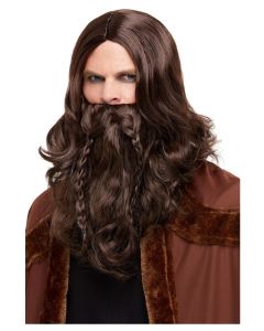 Viking Barbarian Wig and Beard Set (SM50752)