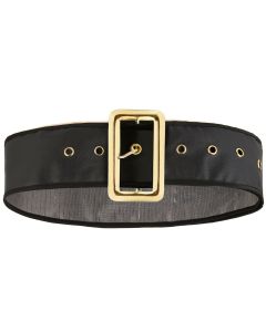 Black PVC 67 Inches Belt (SS6784)