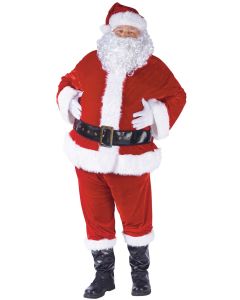 Santa Suit - Velour - Adult Costume (SS7509)