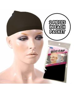 Wig Cap - Black Pk 2 (WC92046)