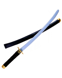 Black Handle Ninja Sword Sliver Blade - 31 inch (WE1282)