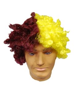 Clown Wig - Maroon & Gold (WI15118MG)