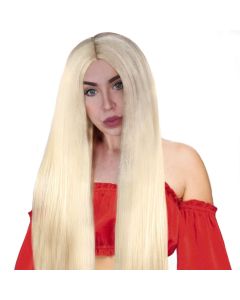 Deluxe Long Blonde Centre Part Wig (WI6477BL)