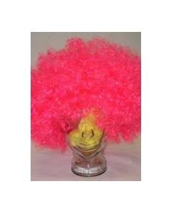 Clown Wig Pink - Curly Afro (WIGCCAPINK)
