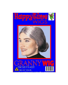 Granny Grey with Bun Wig (WIGGRANNY)