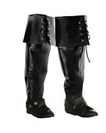 Pirate Boot Covers - Lace Up (LE3251BK)