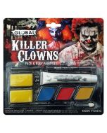 Killer Clowns Face & Body Paint Set by Global (B710122)