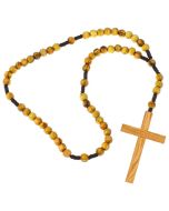 Nun Beads with Monks Cross - Wooden (CA1382)
