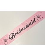 Sash - Bridesmaid - Pink With Ring Detail (CB0801)