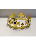 King Crown Gold Solid Plastic With Jewel - Kings Crown with Jewel (CB1057-1)
