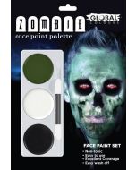 Zombie Green Face Paint Palette by Global (FPKZB)