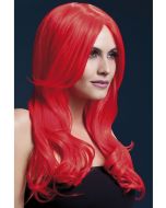 Neon Red Fever Khloe Wig - 26inch / 66cm (SM42547)
