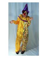 Clown - Adult Costume - Full Length Jumpsuit with Collor and Hat (CB8725)