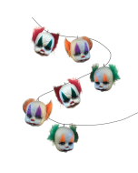 Clown Head Garland - 6 heads included (HW8332)