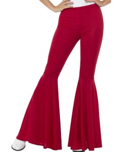 Flared Trousers - Ladies - Red - Adult Costume (SM21472)