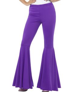 Flared Trousers - Ladies - Purple - Adult Costume (SM43076)