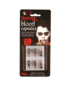 Vampire Liquid Blood Capsules - Pk 6 (BL9490)