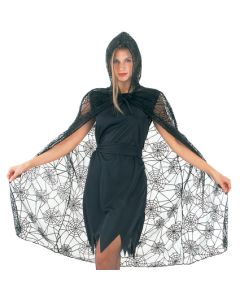 Spider Lace Cape - Adult Costume (CO89215)