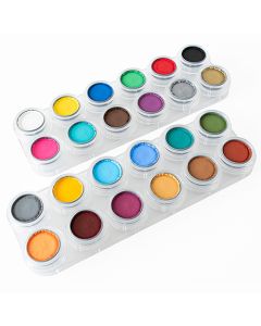 24 Colour Palette - Water Based Face Paint (GRIM-24 Palette)