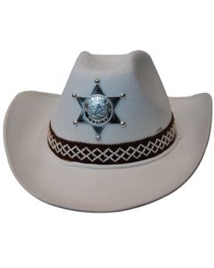 Cowboy Hat - White Feltex (HTCB3829)