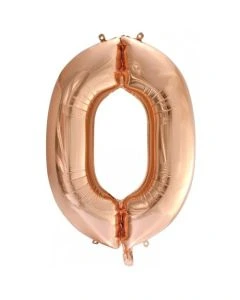0 Rose Gold Number - 86cm (34') Foil Balloon (0RoseA)