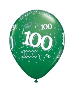 100-A-Round Green Pearl - 28cm (11 Inch) Latex Balloon (100-06)