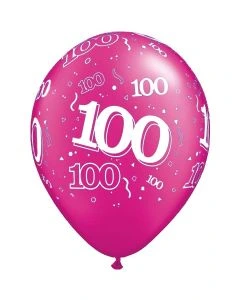 100-A-Round Magenta Pearl - 28cm (11 Inch) Latex Balloon (100-11)