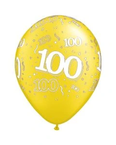 100-A-Round Yellow Pearl - 28cm (11 Inch) Latex Balloon (100-16)